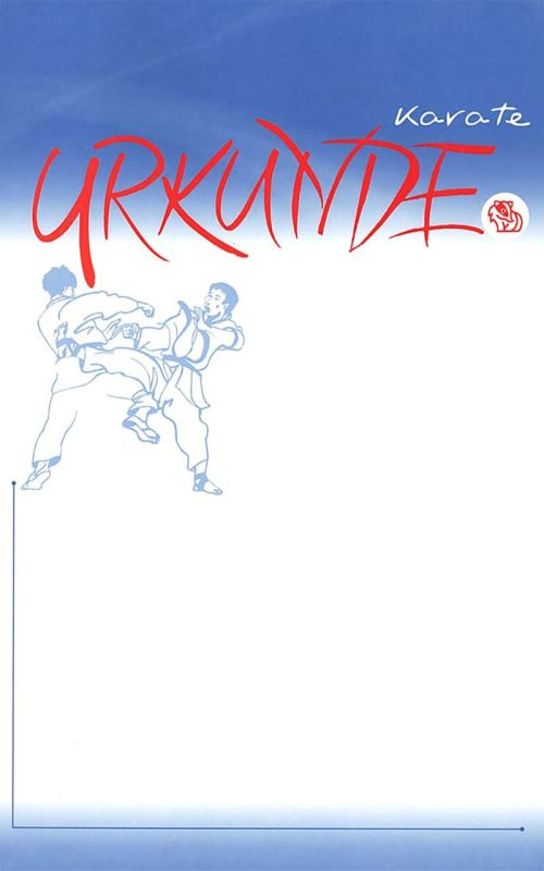 Karate Urkunde