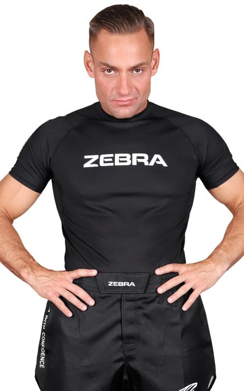 Rash Guard, ZEBRA Performance, short sleeve