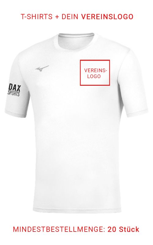 T-Shirt, MIZUNO Team FREETIME Tee with LOGO / Min. 20 Pcs.