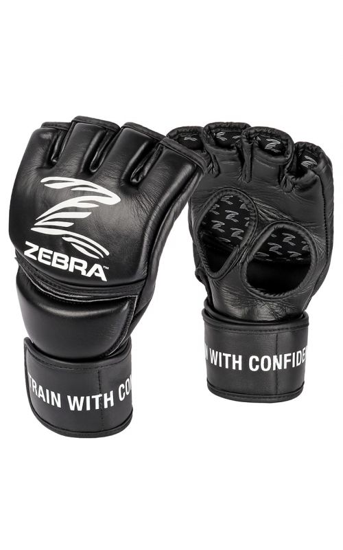 MMA Gloves, ZEBRA Fight, leather