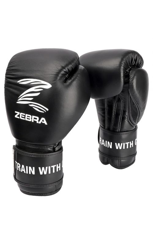 Boxhandschuhe, ZEBRA Signature Velcro, Leder