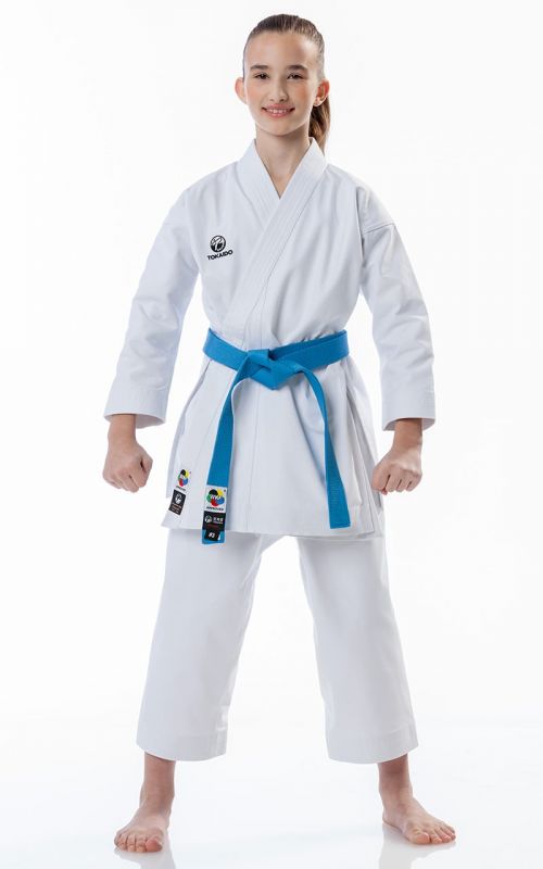 Anfänger Karateanzug, TOKAIDO Kata Master Junior, WKF, Slim Fit, 12 oz.