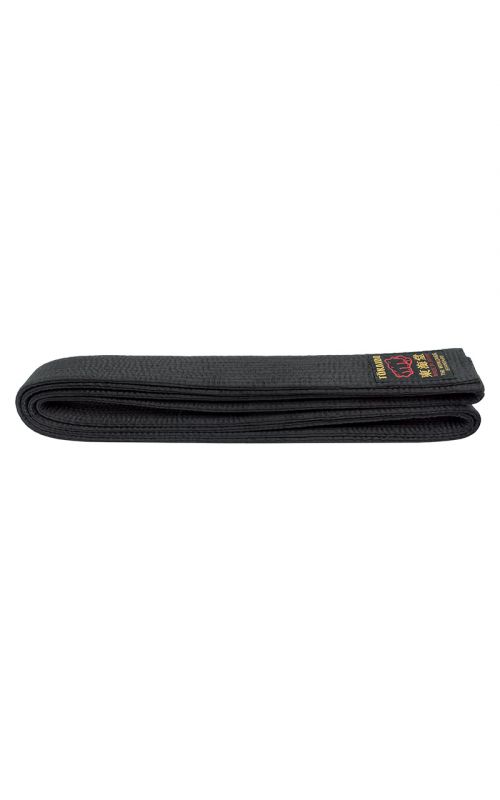 Karate Belt, TOKAIDO, artificial silk, made in Japan, black