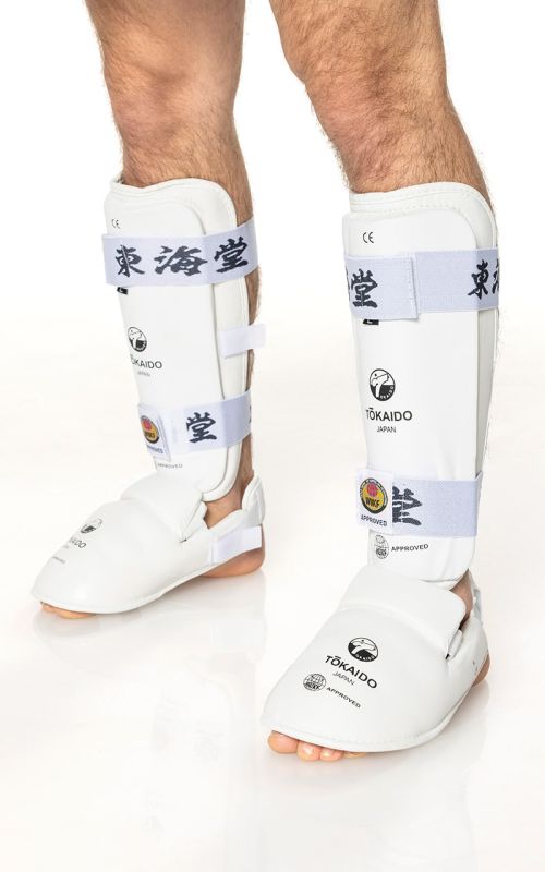 Karate Schienbein-/Fußschutz, TOKAIDO Kanji, WUKF