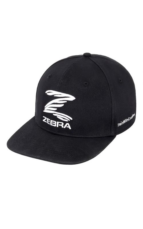 Baseball-Cap, ZEBRA Snapback, schwarz