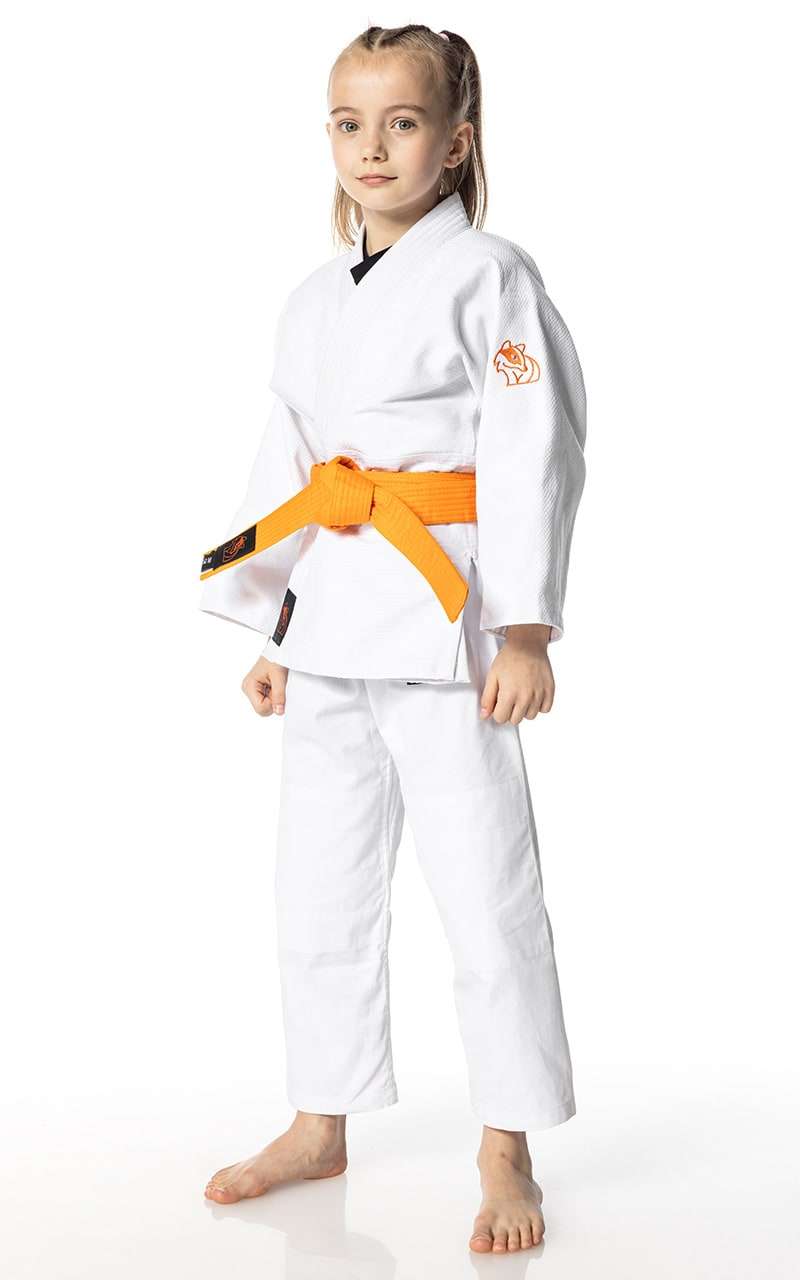 Ju-Sports Karate Gürtel Weiß - Budogürtel Mit Kanji Bestickung