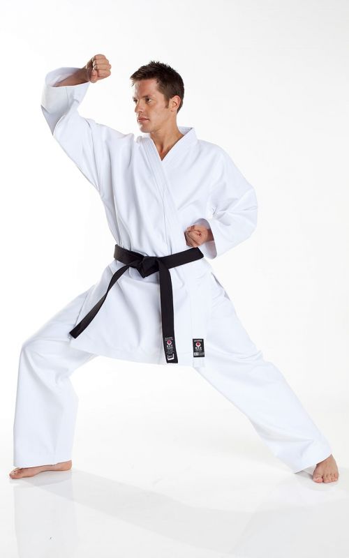 JKA Karate Gi, TOKAIDO Tsunami Silver, 12 oz.