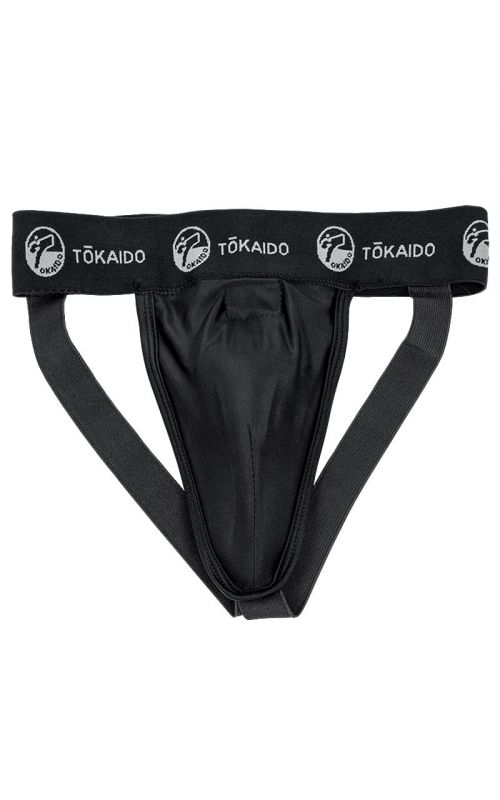 Karate Groin Guard for Men, TOKAIDO Athletic, black